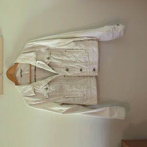 Free People White Denim Jacket